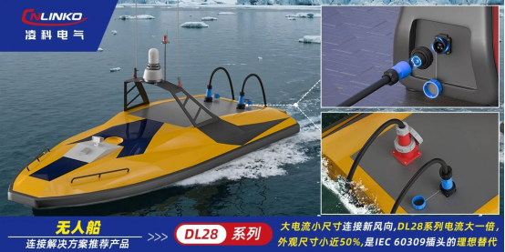 深度解析凌科DL28系列连接器，助力无人船应对复杂环境挑战..